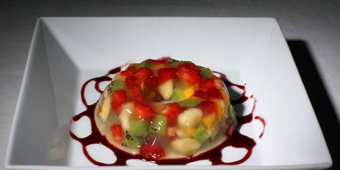 Receta de gelatina de frutas con Agar-agar